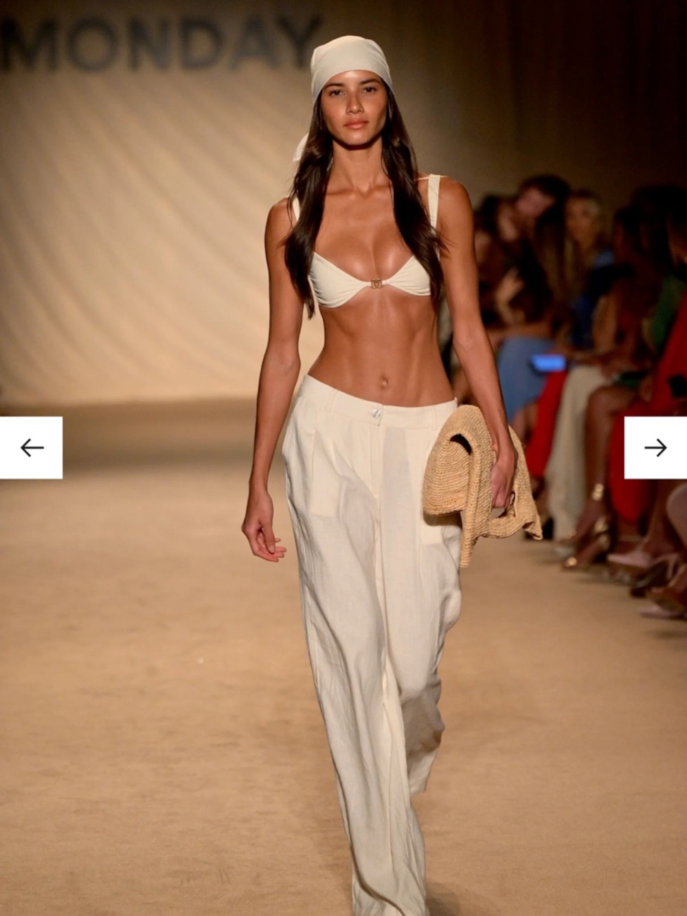 NWT Monday Swimwear Casablanca Pant Ivory